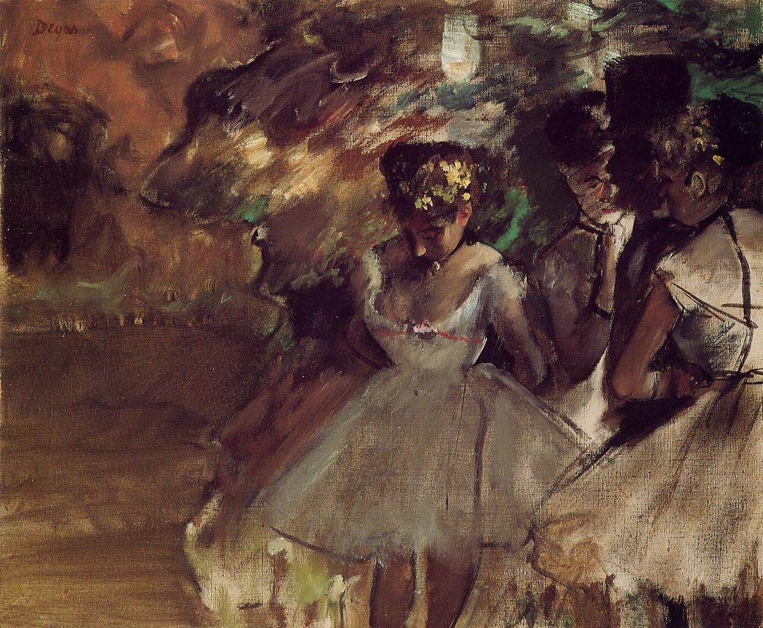 Three Dancers behind the Scenes 1885